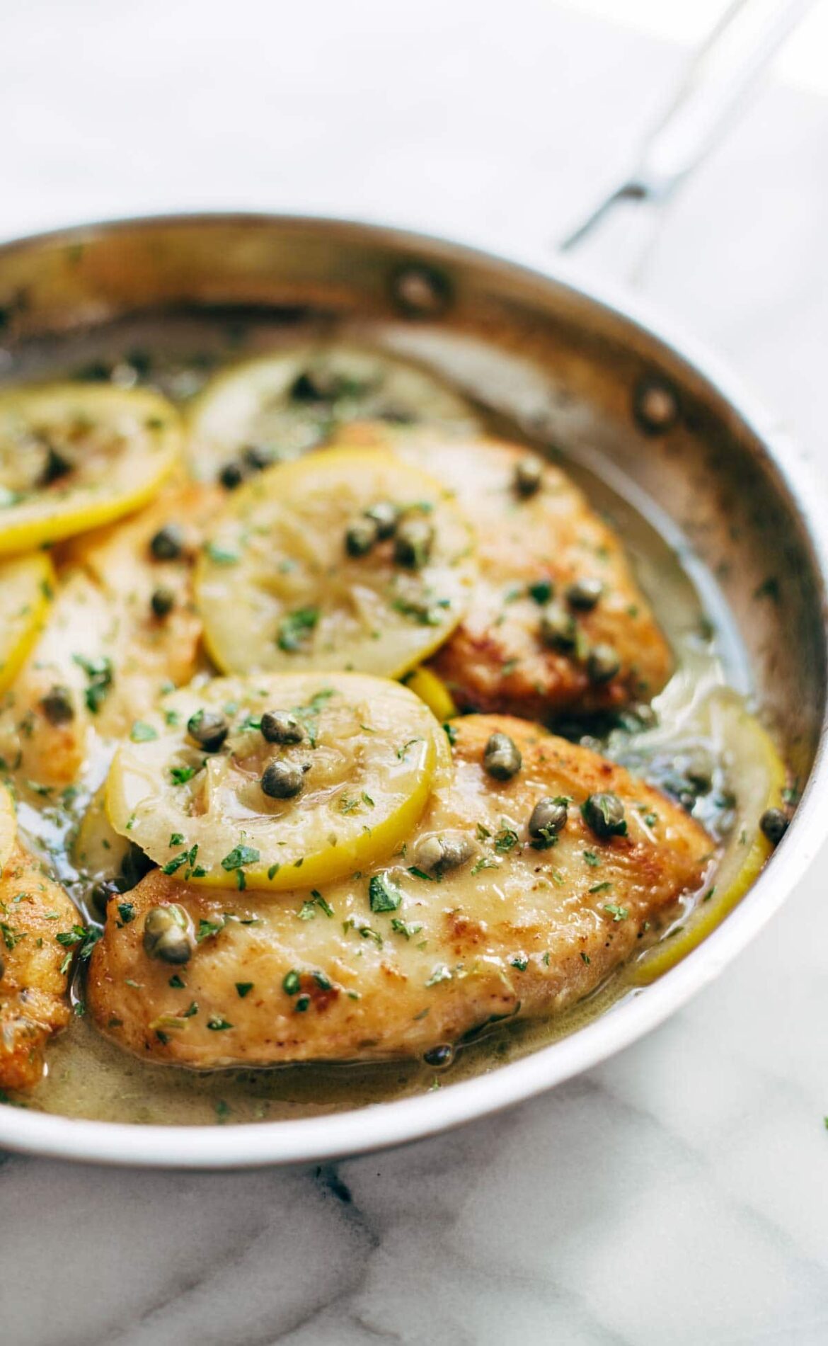 Poulet piccata et brocoli